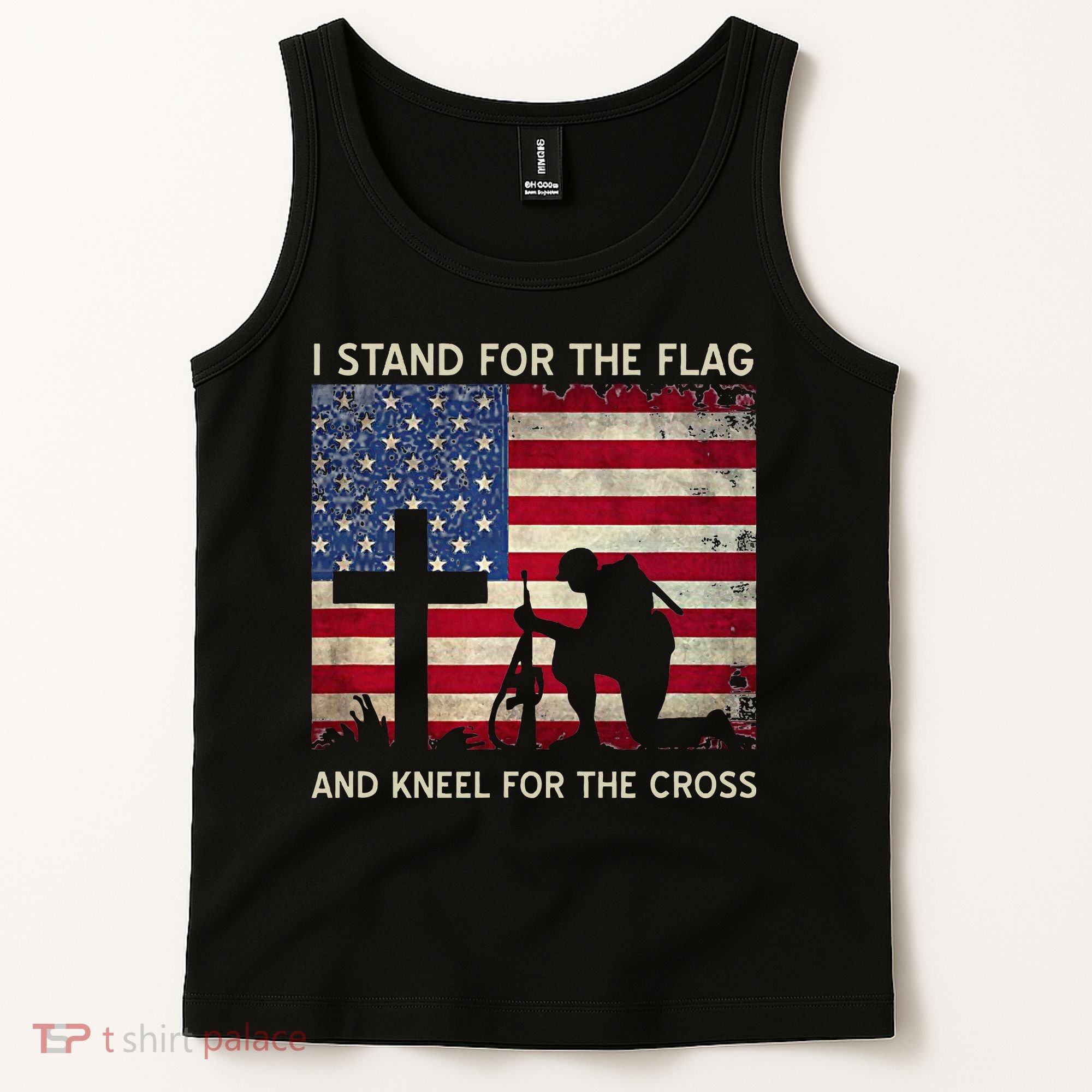 I Stand For The Flag And Kneel For The Cross Gift Tank Top