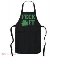 Irish Shamrock Feck Off Shamrock St. Patrick's Day Apron thumb 0