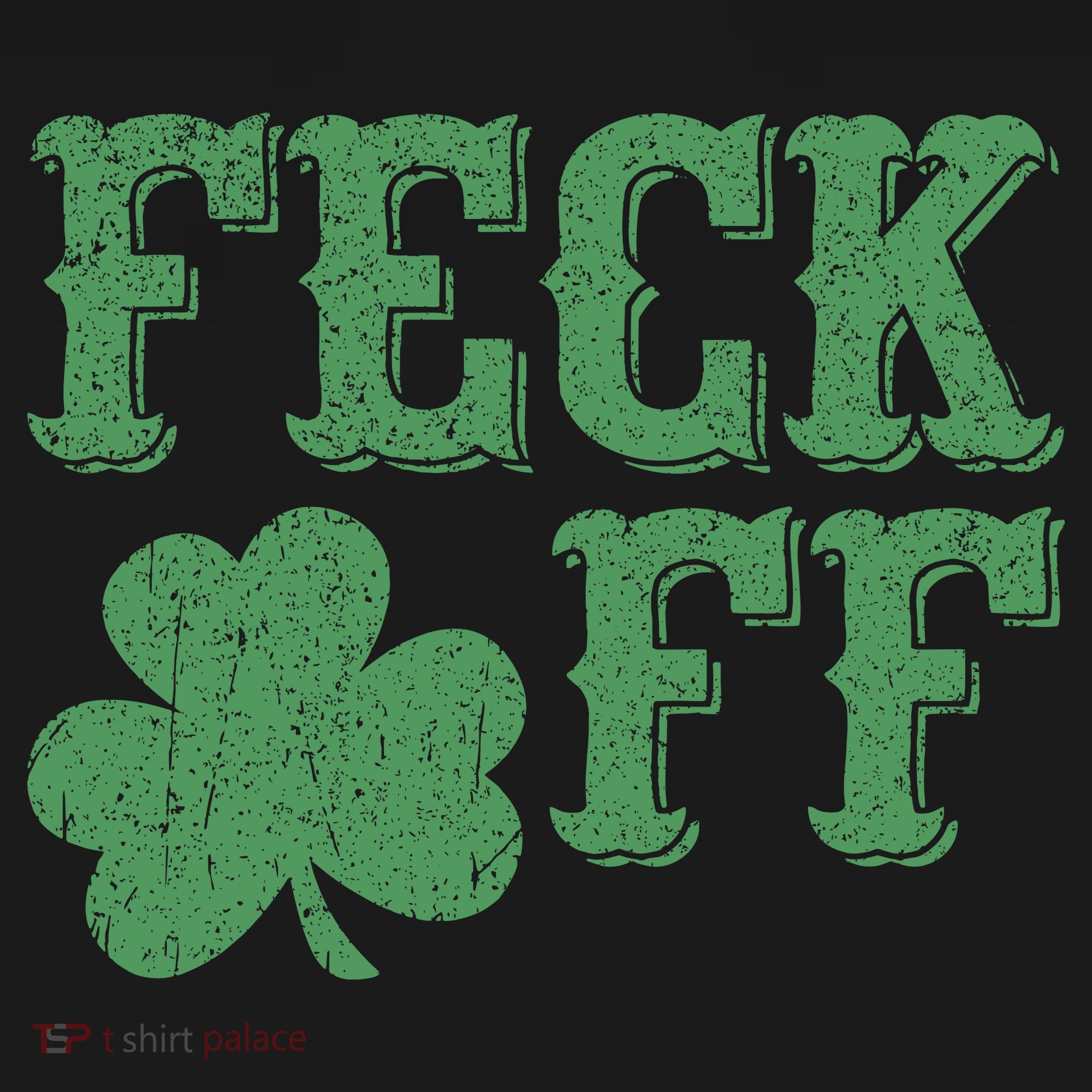 Irish Shamrock Feck Off Shamrock St. Patrick's Day Backpack