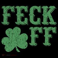 Irish Shamrock Feck Off Shamrock St. Patrick's Day Bucket Hat thumb 4