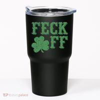 Irish Shamrock Feck Off Shamrock St. Patrick's Day Tumbler thumb 0
