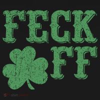 Irish Shamrock Feck Off Shamrock St. Patrick's Day Kids Hoodie thumb 5
