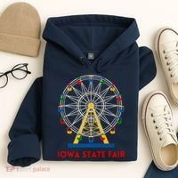 Iowa State Fair Ferris Wheel County Fair Premium Hoodie thumb 4
