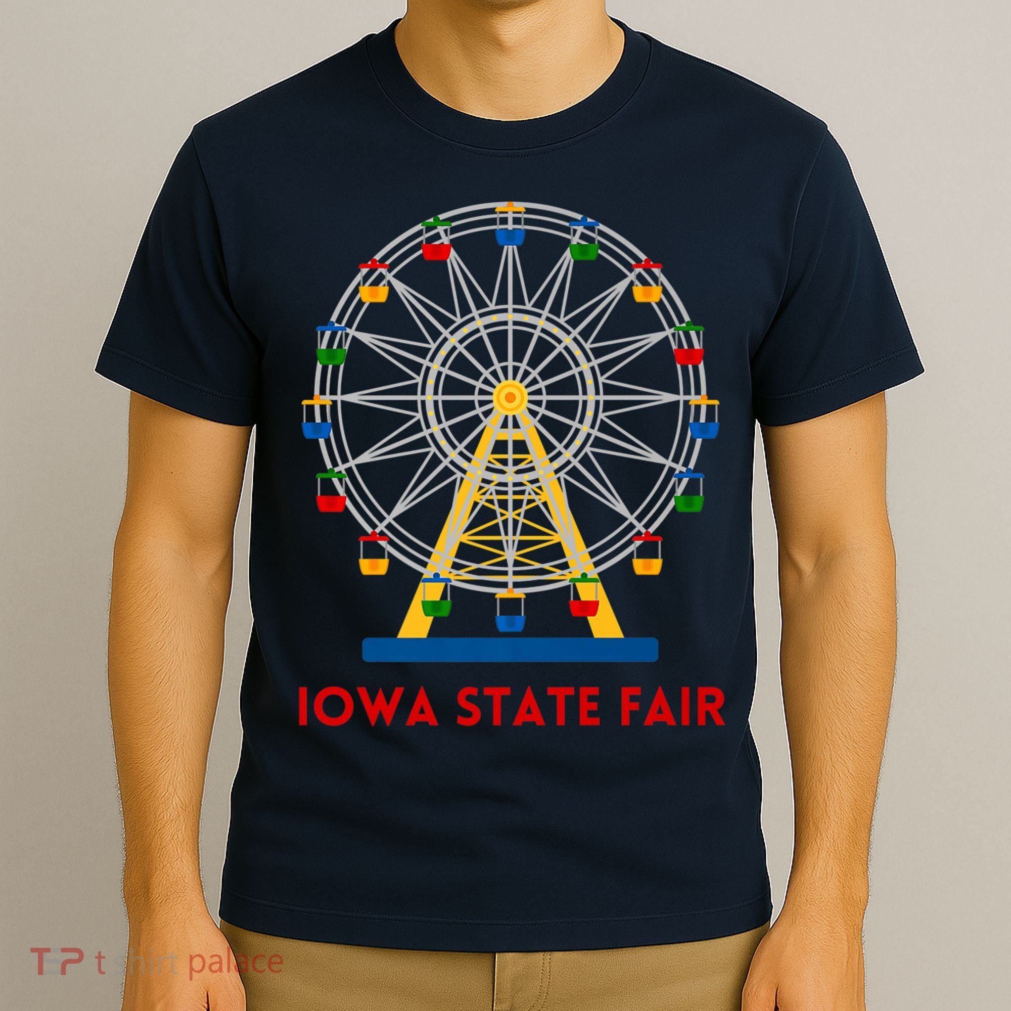 Iowa State Fair Ferris Wheel County Fair Premium T-Shirt