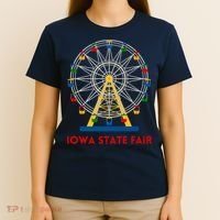 Iowa State Fair Ferris Wheel County Fair Premium T-Shirt thumb 4