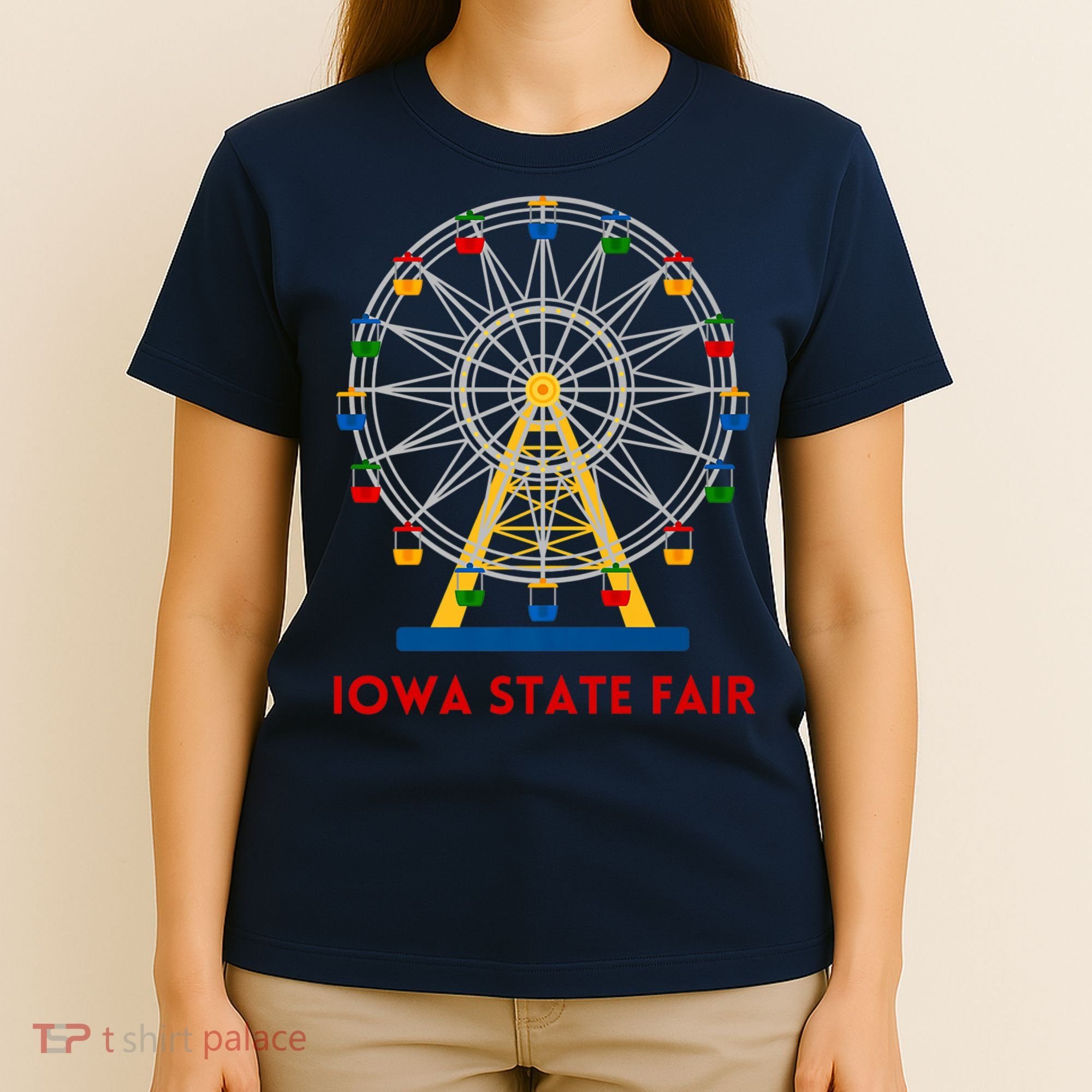 Iowa State Fair Ferris Wheel County Fair Premium T-Shirt