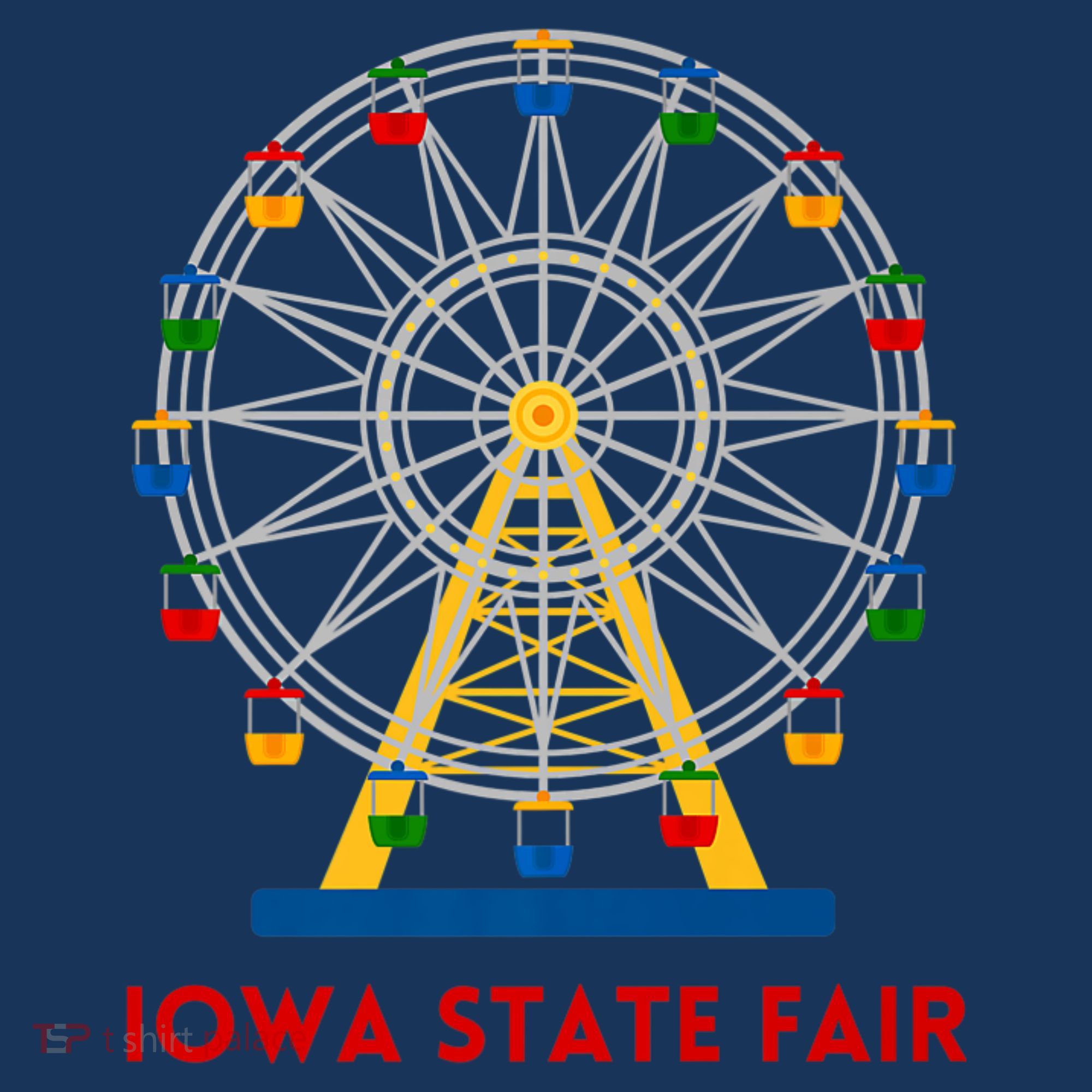 Iowa State Fair Ferris Wheel County Fair Premium T-Shirt
