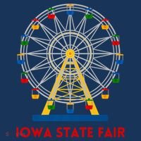 Iowa State Fair Ferris Wheel County Fair Premium Button thumb 1