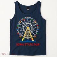 Iowa State Fair Ferris Wheel County Fair Premium Tank Top thumb 2