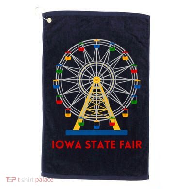 Iowa State Fair Ferris Wheel County Fair Premium Golf Towel