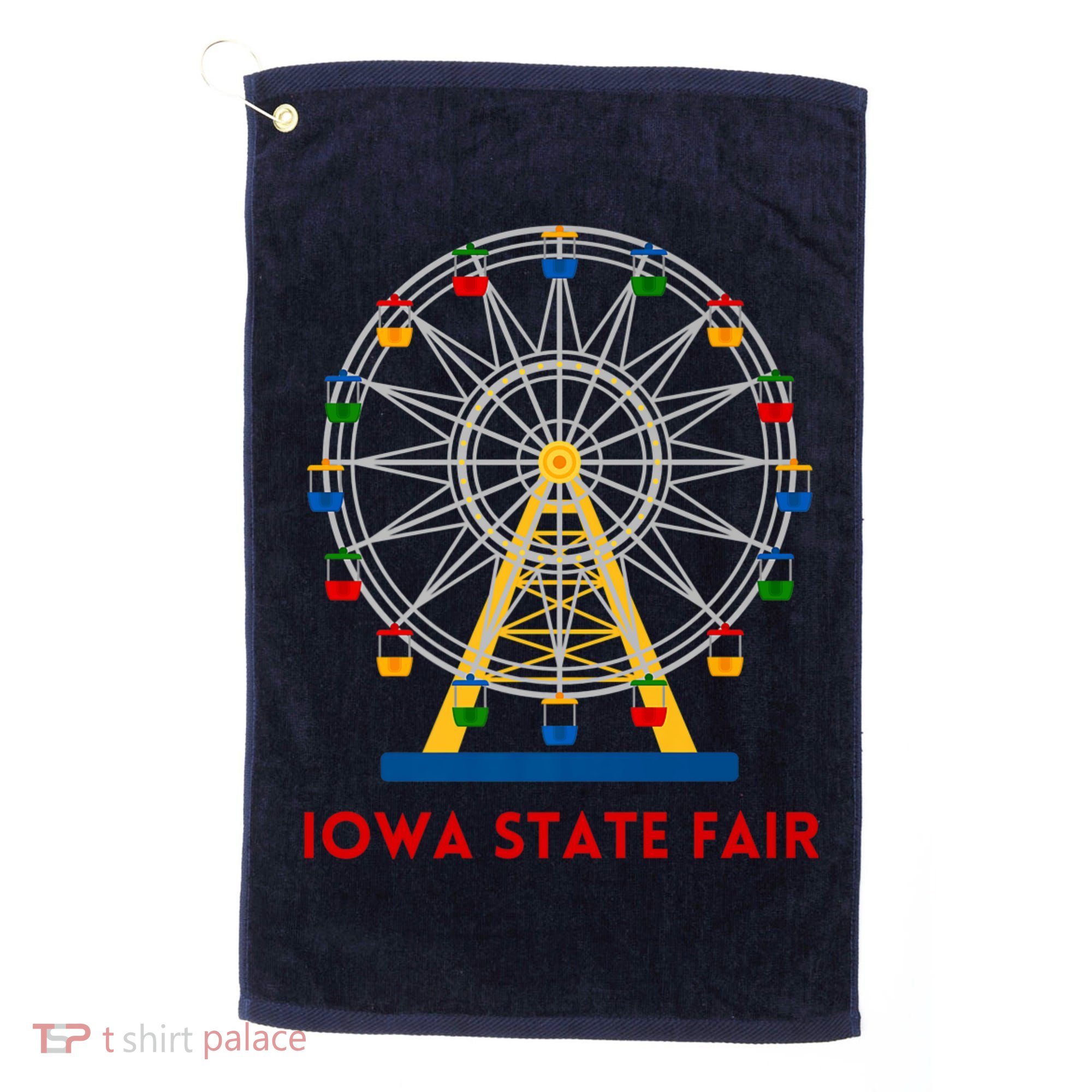 Iowa State Fair Ferris Wheel County Fair Premium Golf Towel