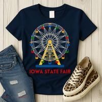 Iowa State Fair Ferris Wheel County Fair Premium Women's T-Shirt thumb 3