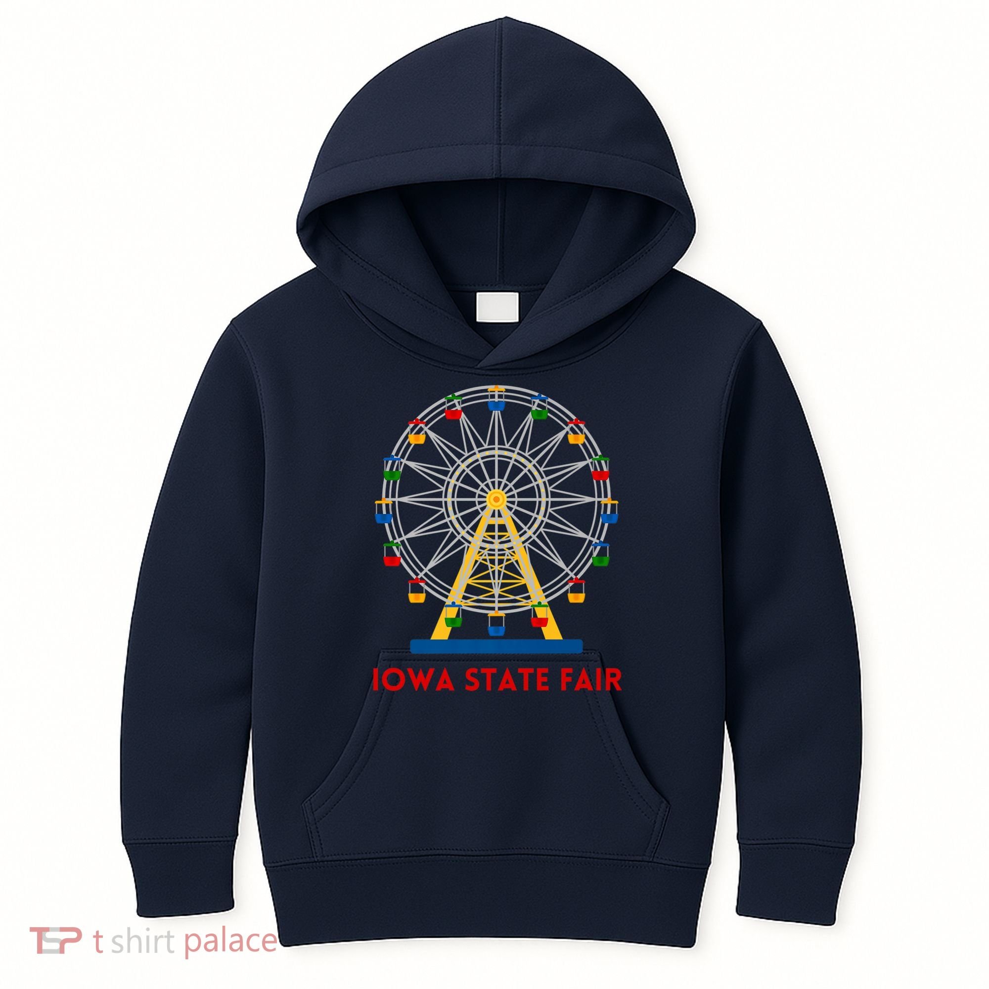Iowa State Fair Ferris Wheel County Fair Premium Kids Hoodie