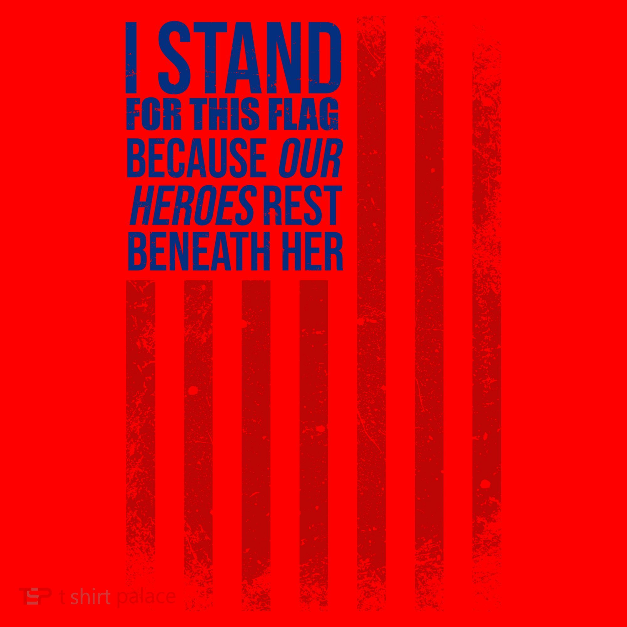 I Stand For This Flag Because Our Heroes Rest Beneath Her USA Santa Hat