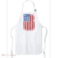I Stand For This Flag Because Our Heroes Rest Beneath Her USA Apron thumb 0