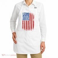 I Stand For This Flag Because Our Heroes Rest Beneath Her USA Apron thumb 2