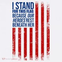 I Stand For This Flag Because Our Heroes Rest Beneath Her USA Women's Hoodie thumb 2