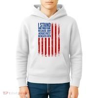 I Stand For This Flag Because Our Heroes Rest Beneath Her USA Kids Hoodie thumb 4