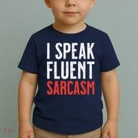 I Speak Fluent Sarcasm Toddler T-Shirt thumb 2