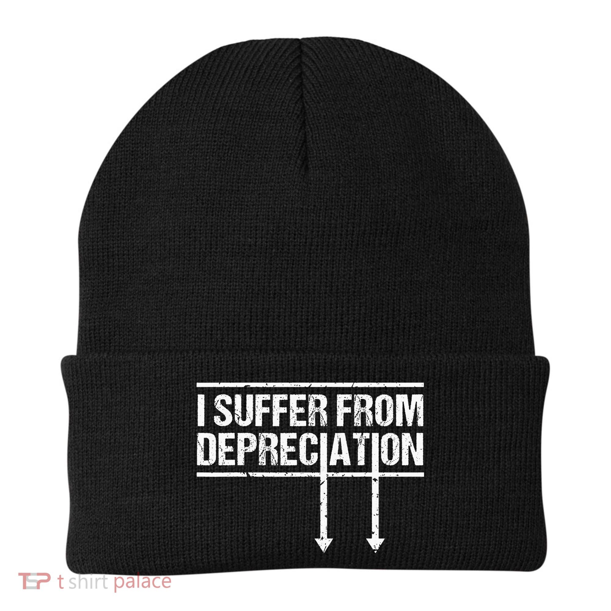 I Suffer from Depreciation Funny Accountant Tax Pun Beanie