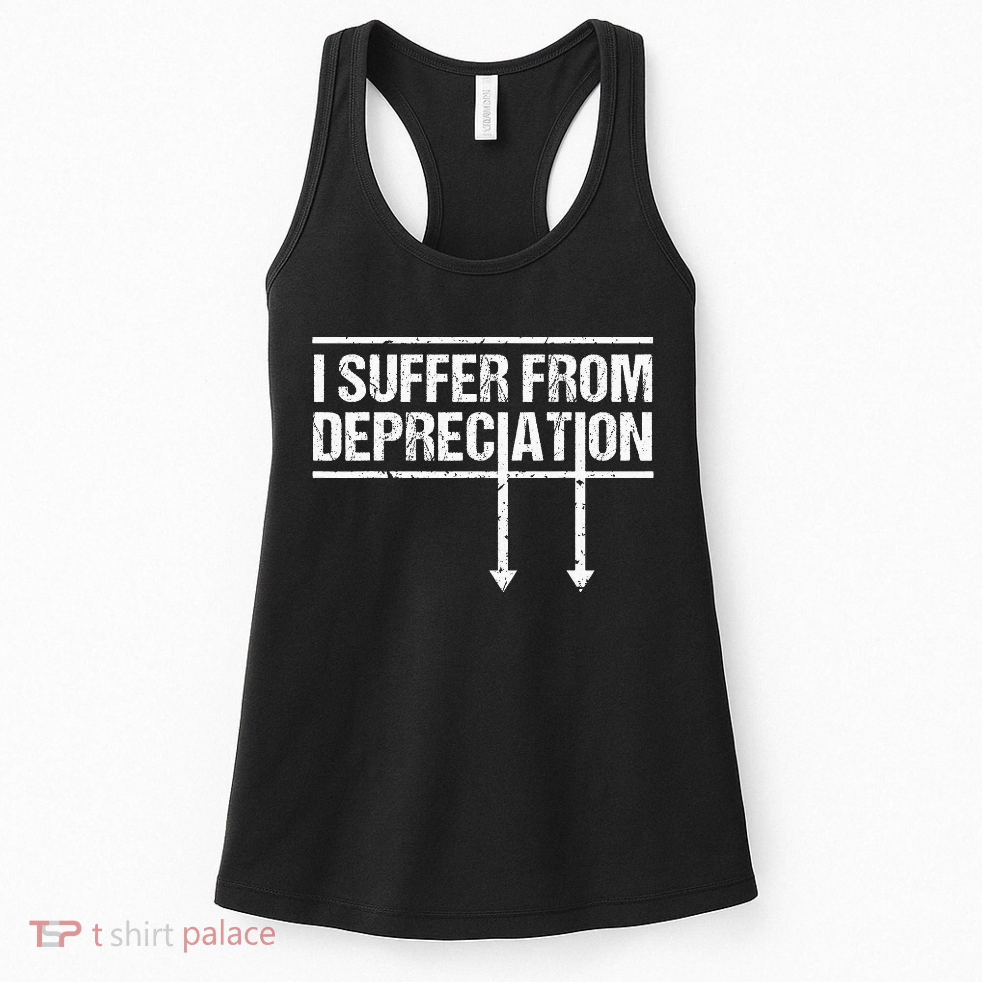 I Suffer from Depreciation Funny Accountant Tax Pun Women's Tank Top