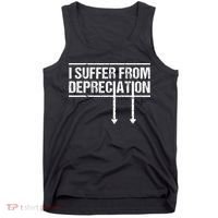 I Suffer from Depreciation Funny Accountant Tax Pun Tank Top thumb 0