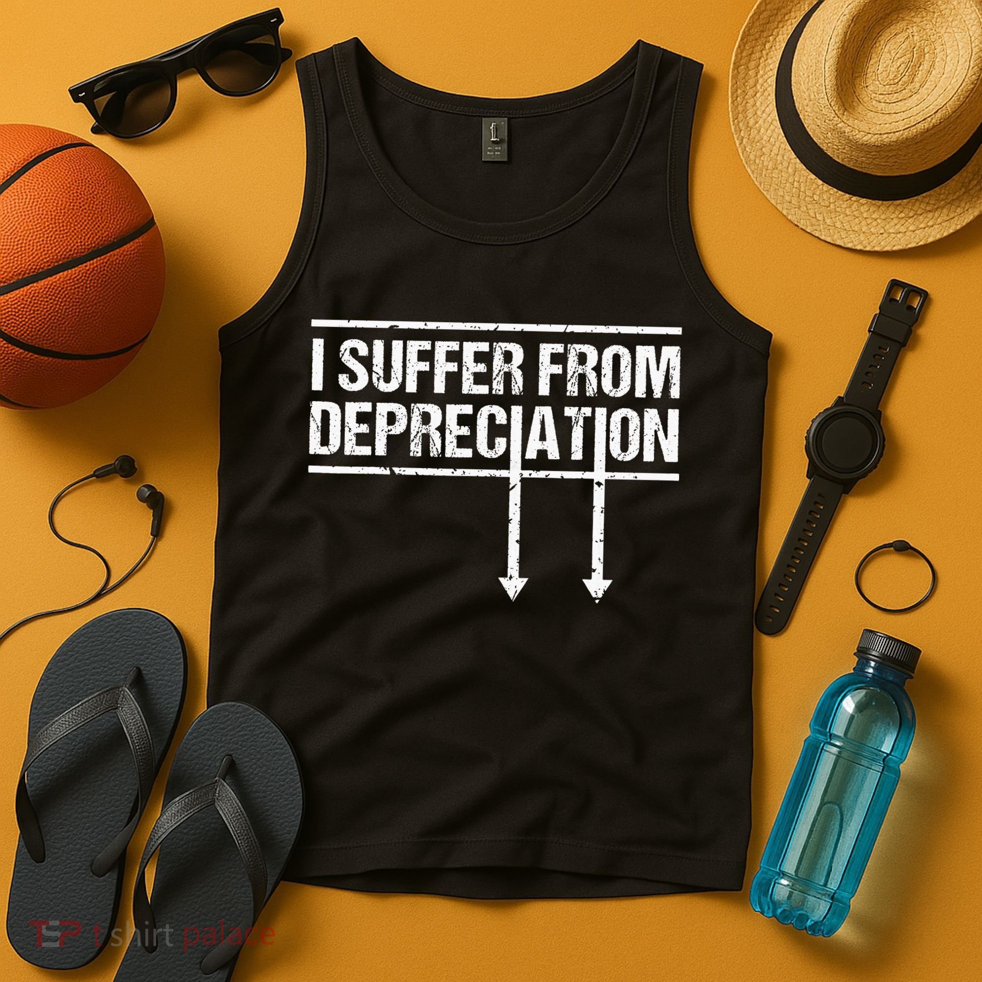 I Suffer from Depreciation Funny Accountant Tax Pun Tank Top