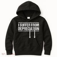I Suffer from Depreciation Funny Accountant Tax Pun Kids Hoodie thumb 0