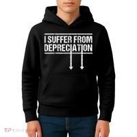 I Suffer from Depreciation Funny Accountant Tax Pun Kids Hoodie thumb 4