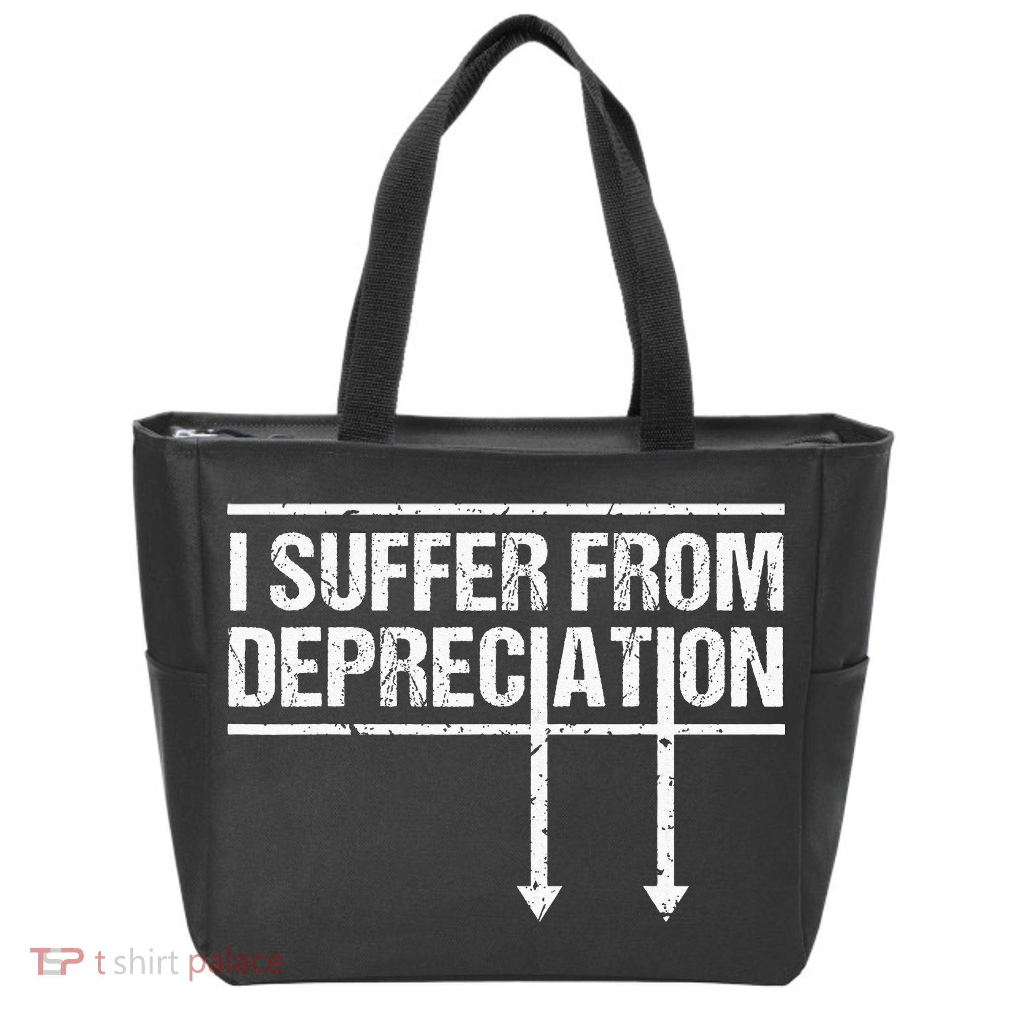 I Suffer from Depreciation Funny Accountant Tax Pun Tote Bag