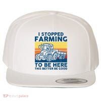 I Stopped Farming To Be Here This Better Be Good Wool Snapback Cap thumb 0