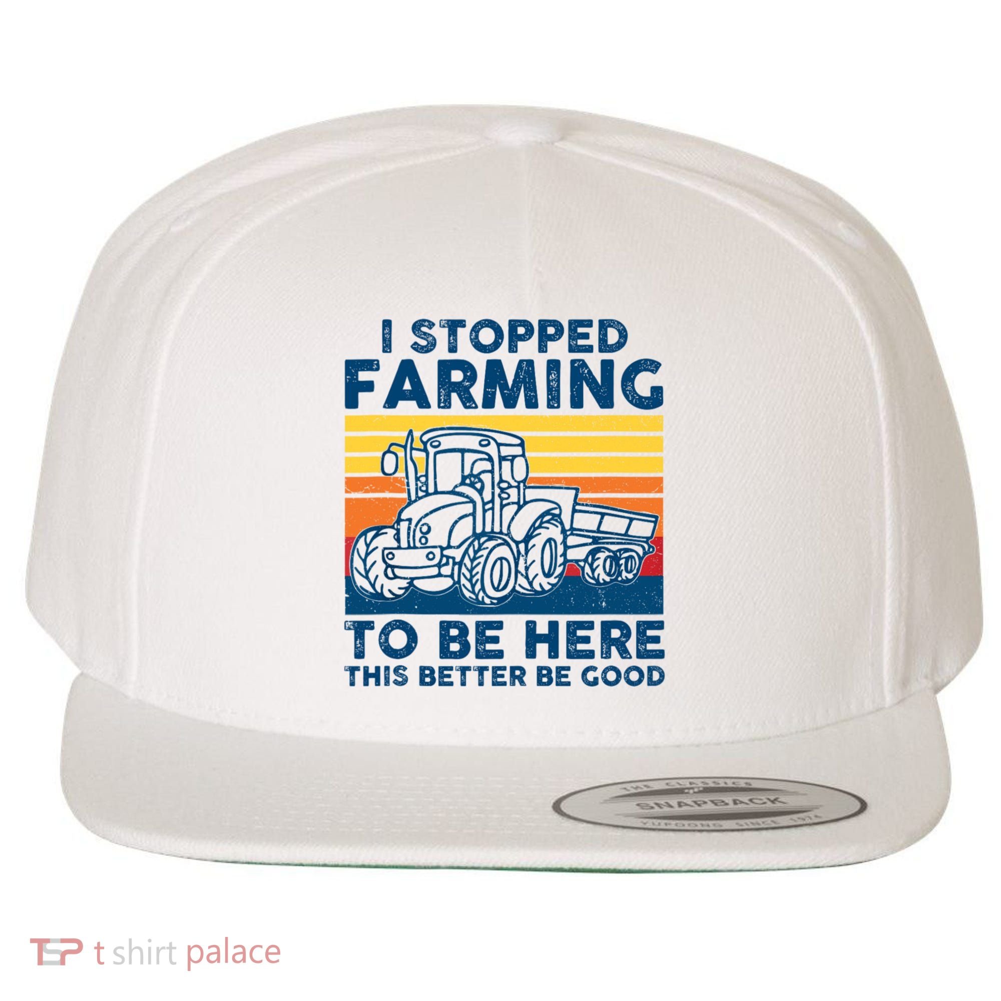 I Stopped Farming To Be Here This Better Be Good Wool Snapback Cap