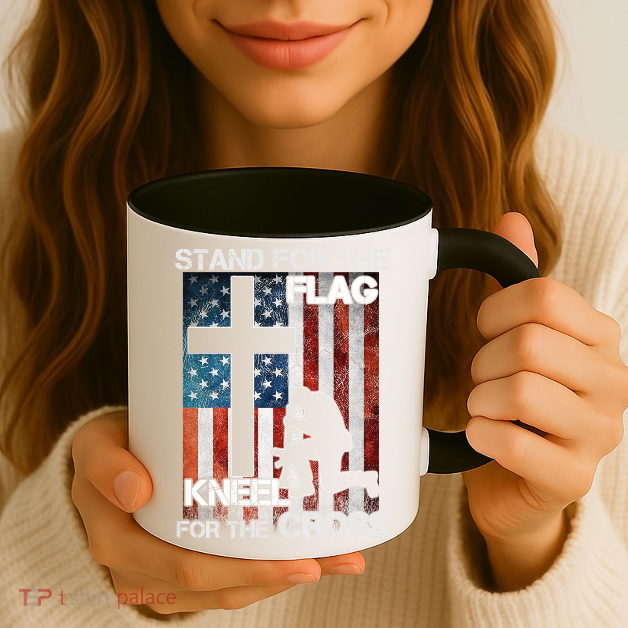 I Stand For The Flag And Kneel For The Cross Meaningful Gift Coffee Mug