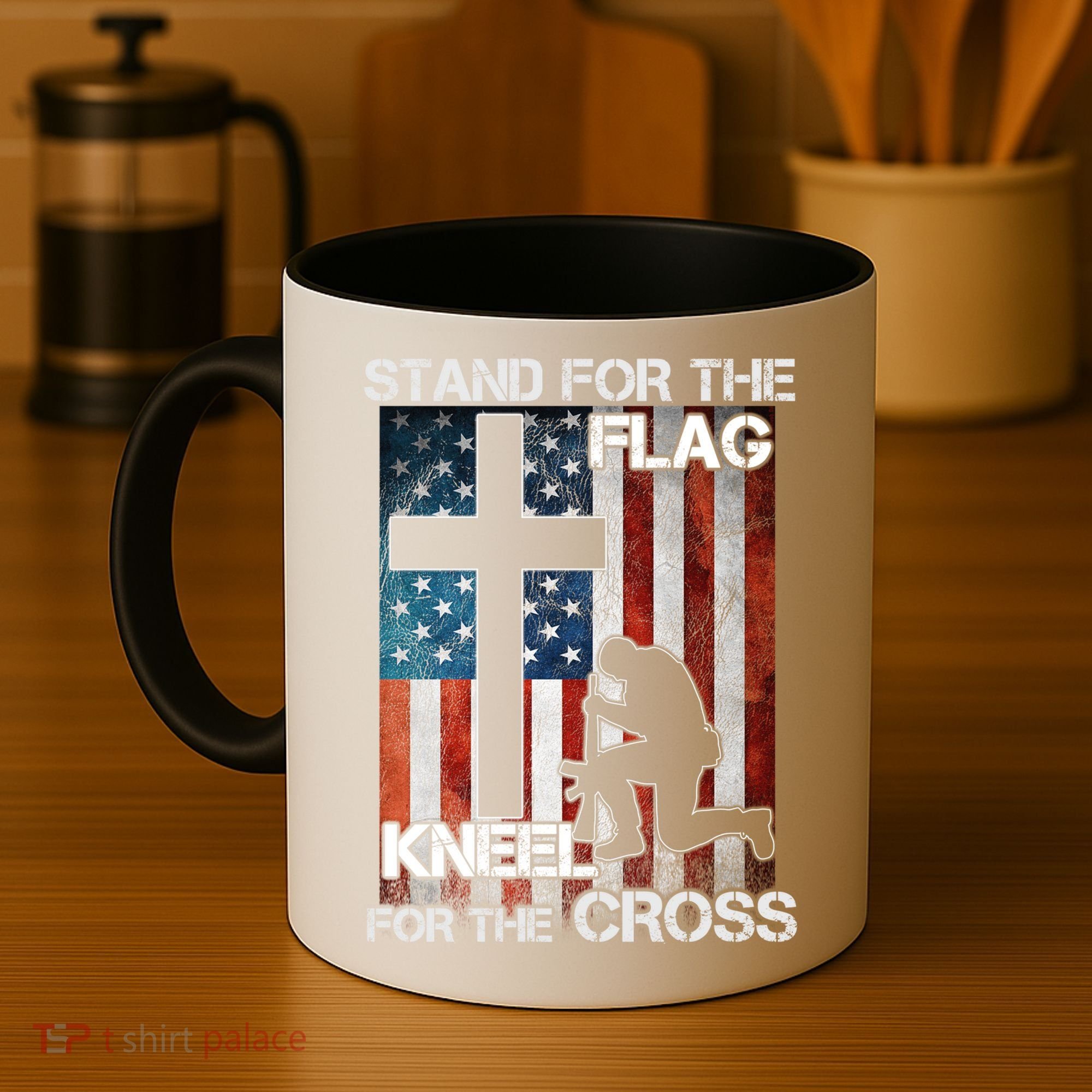 I Stand For The Flag And Kneel For The Cross Meaningful Gift Coffee Mug