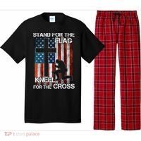 I Stand For The Flag And Kneel For The Cross Meaningful Gift Pajama Set thumb 0