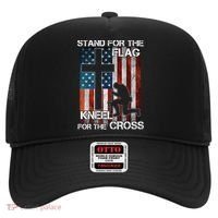 I Stand For The Flag And Kneel For The Cross Meaningful Gift Hat thumb 0