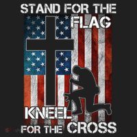 I Stand For The Flag And Kneel For The Cross Meaningful Gift Hat thumb 2