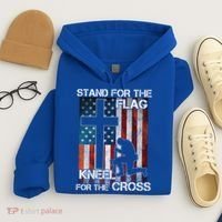 I Stand For The Flag And Kneel For The Cross Meaningful Gift Hoodie thumb 4