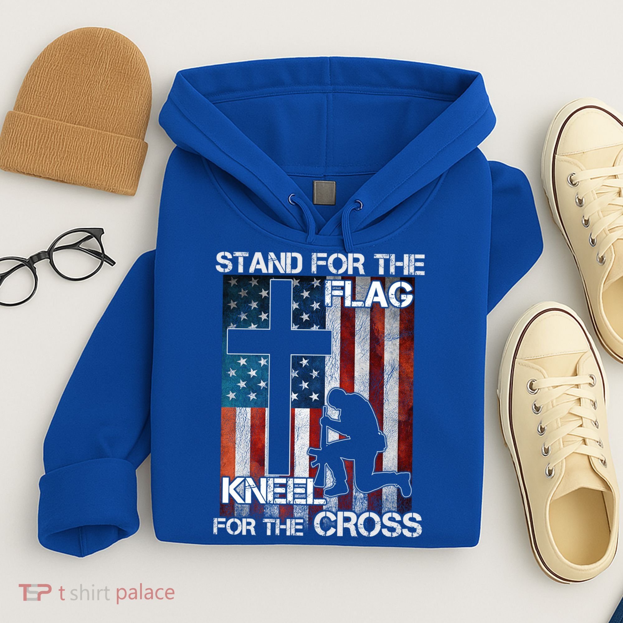 I Stand For The Flag And Kneel For The Cross Meaningful Gift Hoodie