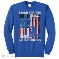 I Stand For The Flag And Kneel For The Cross Meaningful Gift Sweatshirt thumb 0