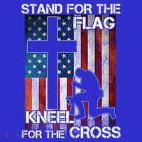 I Stand For The Flag And Kneel For The Cross Meaningful Gift Mousepad thumb 1