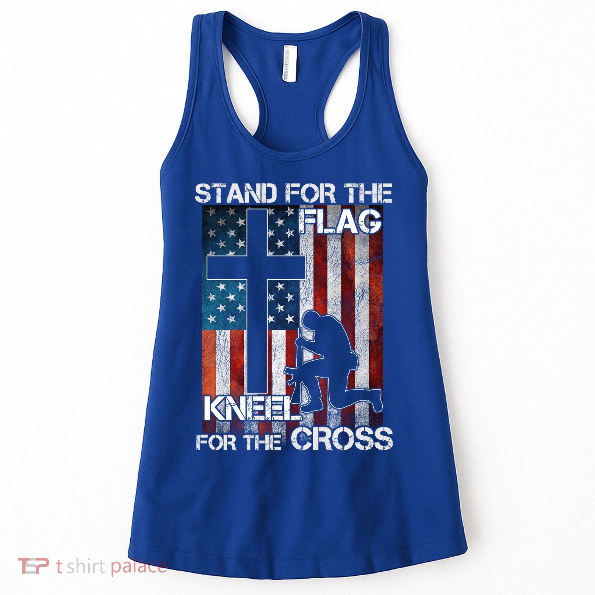 I Stand For The Flag And Kneel For The Cross Meaningful Gift Women's Tank Top