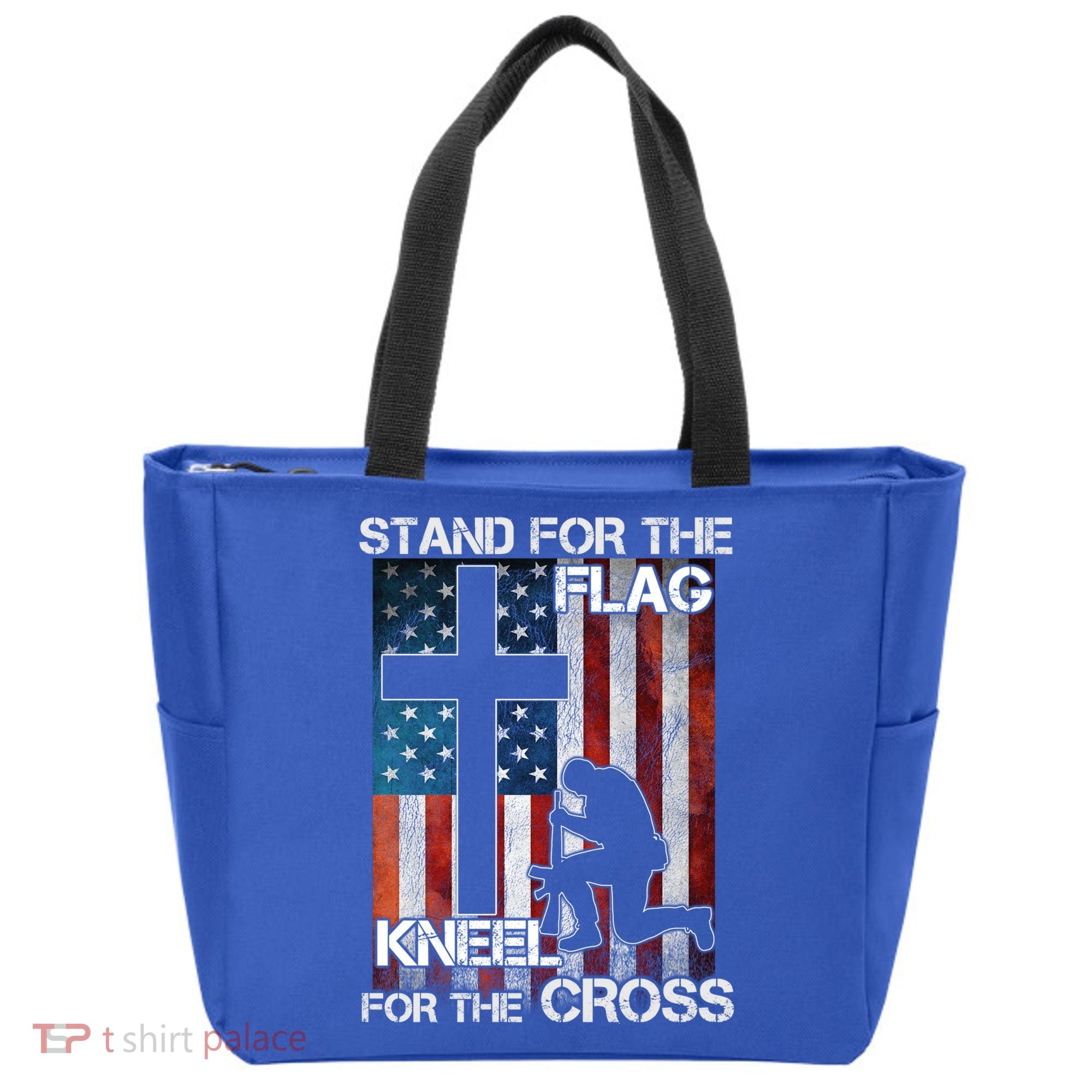 I Stand For The Flag And Kneel For The Cross Meaningful Gift Tote Bag
