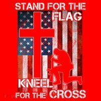 I Stand For The Flag And Kneel For The Cross Meaningful Gift Santa Hat thumb 1