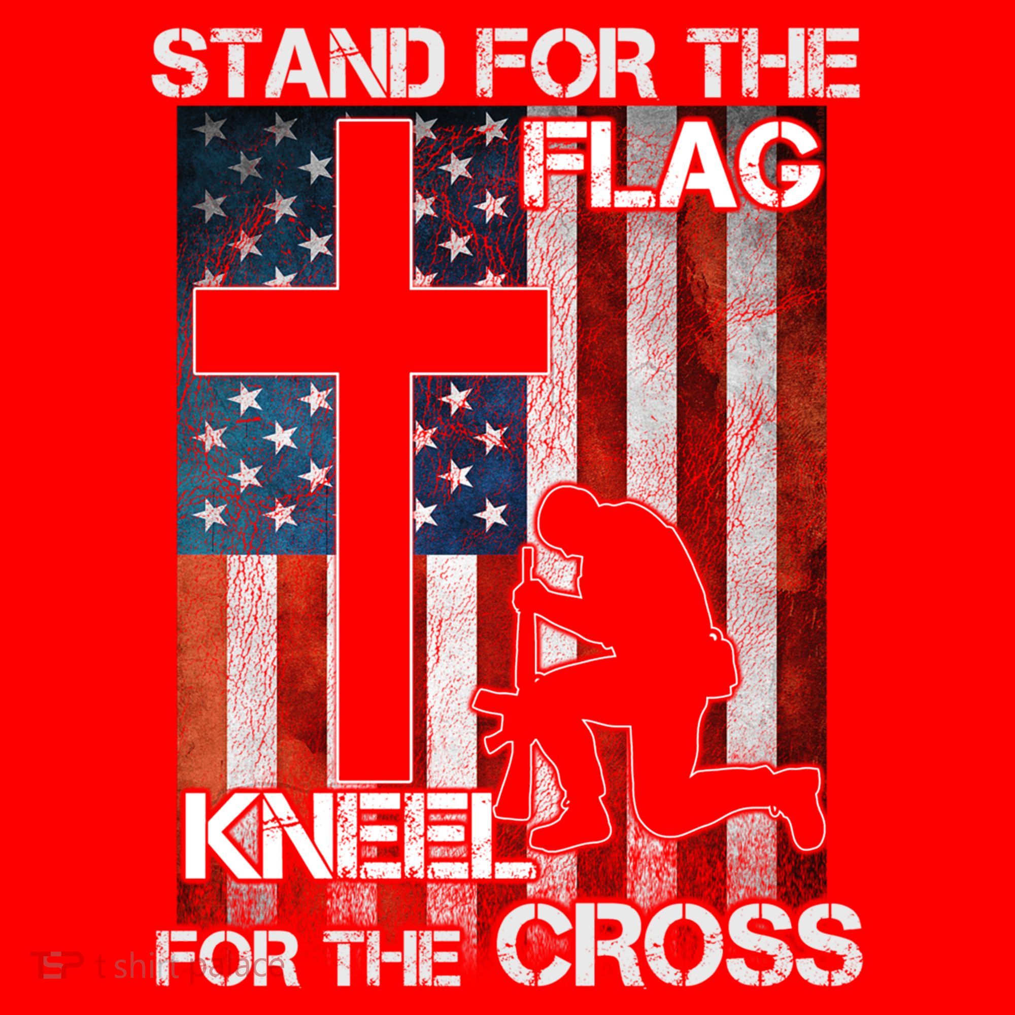 I Stand For The Flag And Kneel For The Cross Meaningful Gift Santa Hat