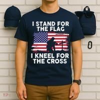 I Stand For The Flag Memorial Day For 4th Of July T-Shirt thumb 6