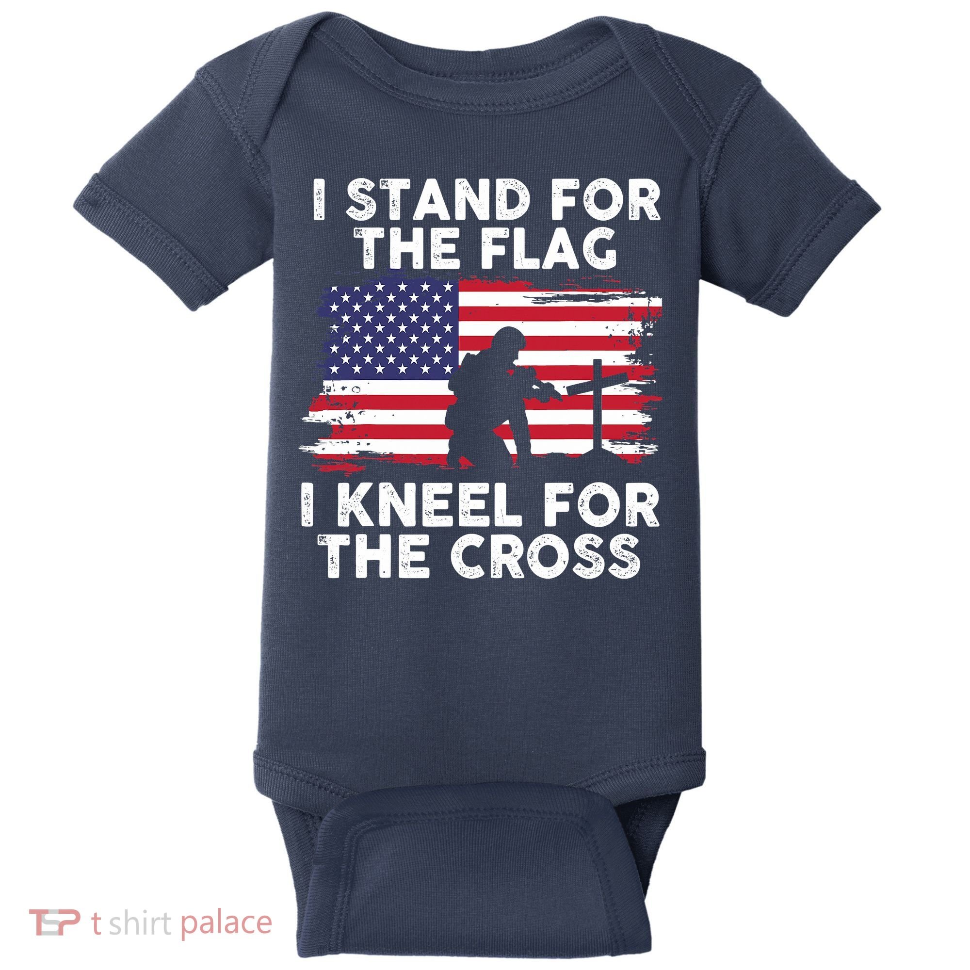 I Stand For The Flag Memorial Day For 4th Of July Baby Bodysuit