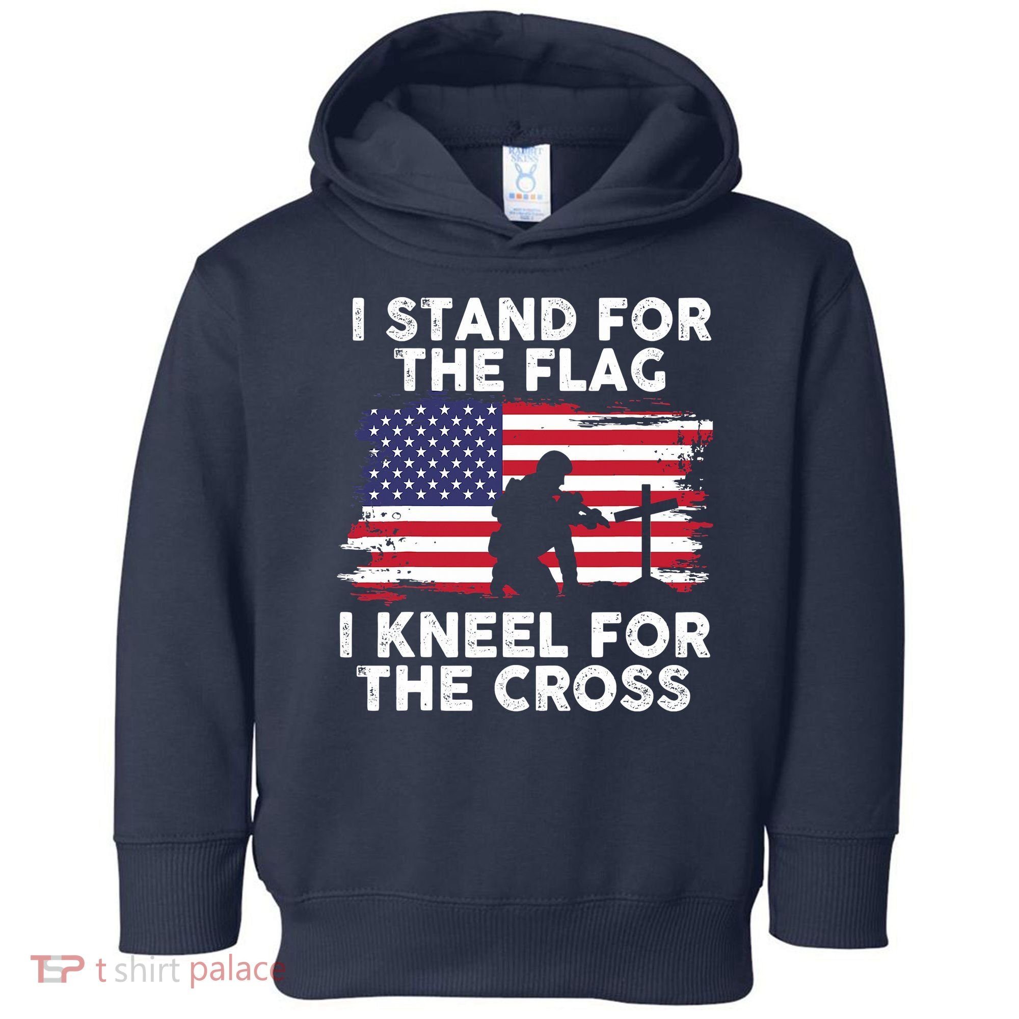 I Stand For The Flag Memorial Day For 4th Of July Toddler Hoodie