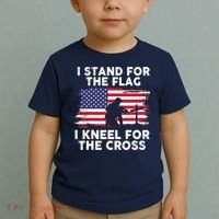 I Stand For The Flag Memorial Day For 4th Of July Toddler T-Shirt thumb 2