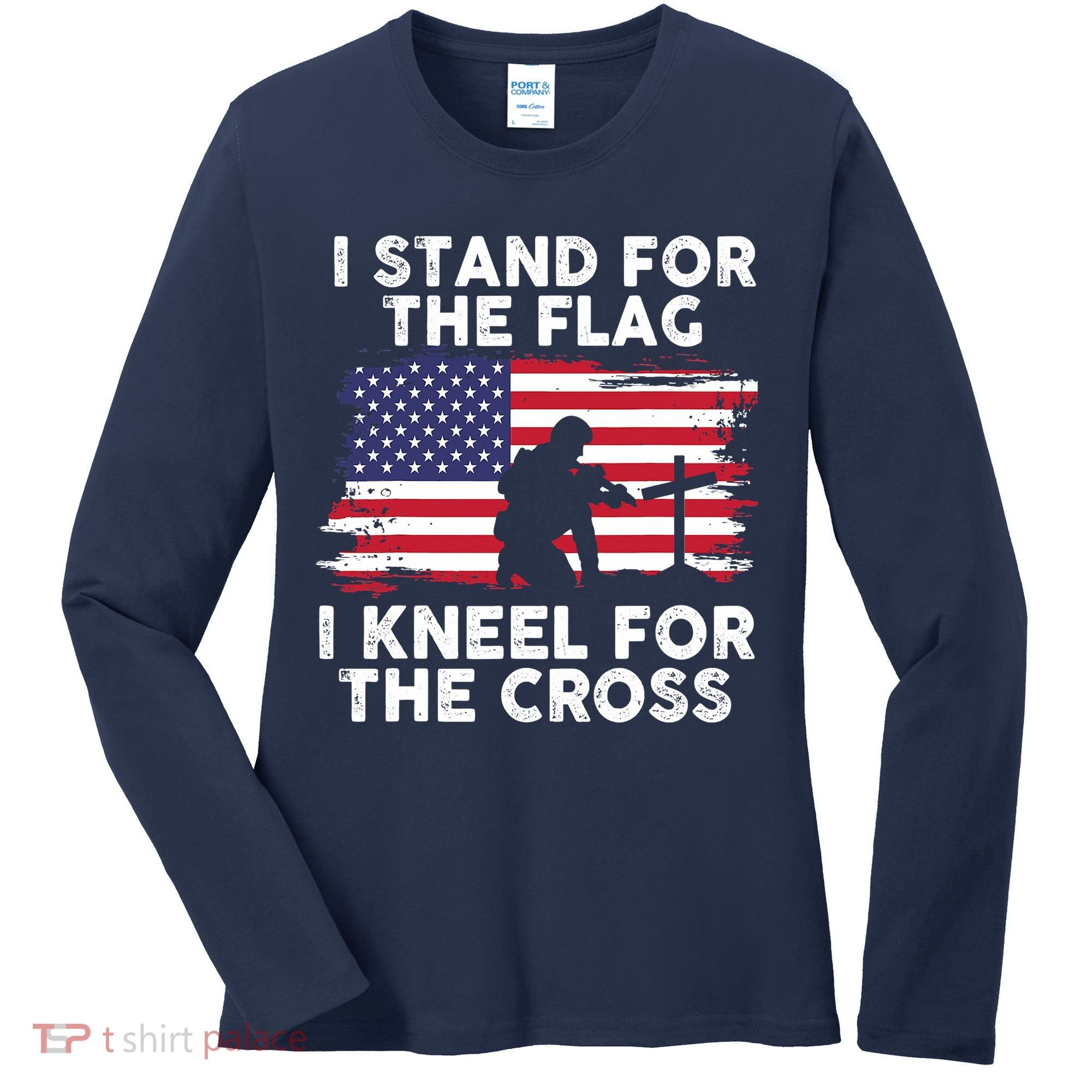 I Stand For The Flag Memorial Day For 4th Of July Women's Long Sleeve Shirt
